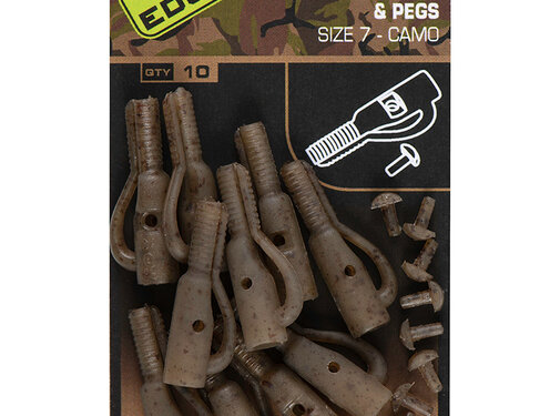 Fox Edges Camo Safety Lead Clip & Pegs  Size 7