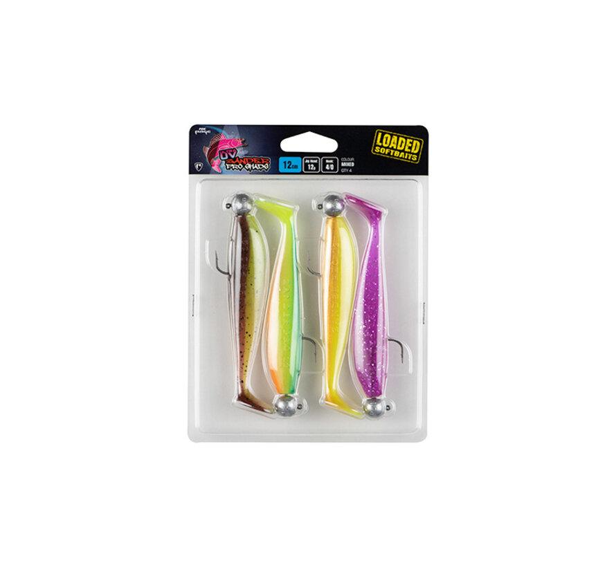 Ultra UV Zander Pro Shad Loaded Lure Pack