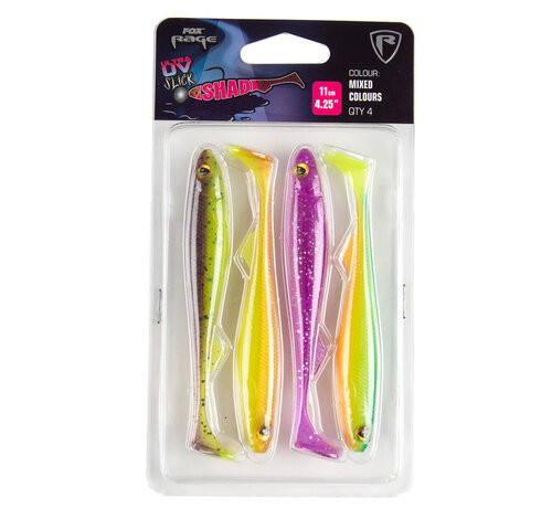 Fox Rage Slick Shad Mixed Colour Pack