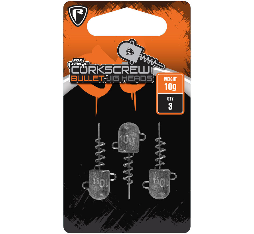 Corkscrew Bullet Jig Heads 3 Pack