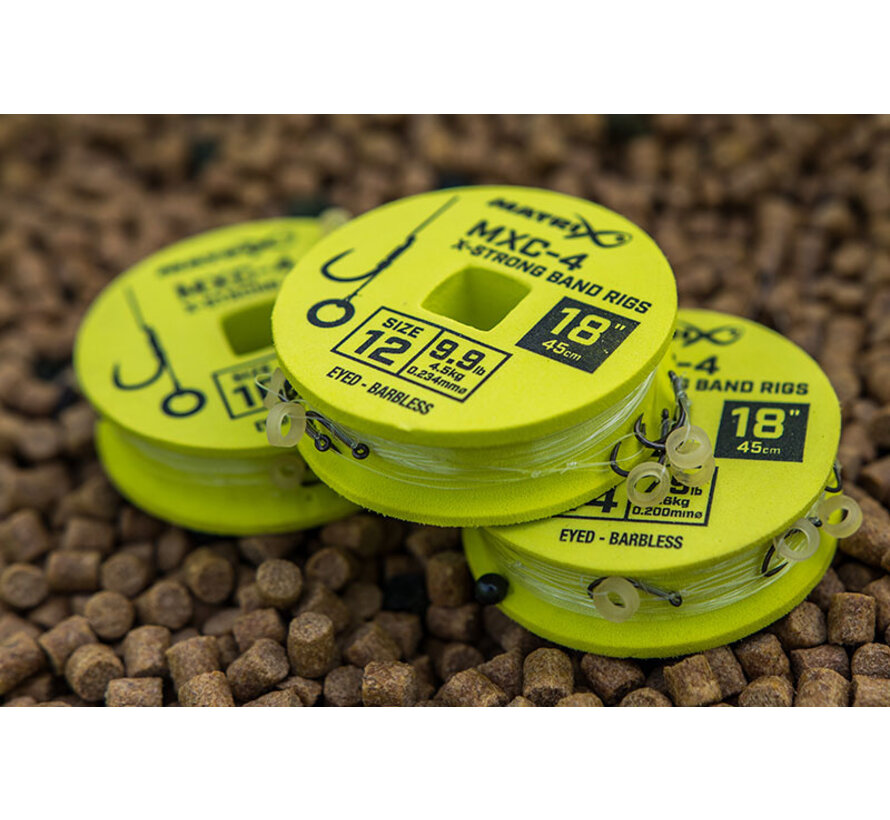 MXC-4 X Strong Bait Band Rigs 45cm /18ins