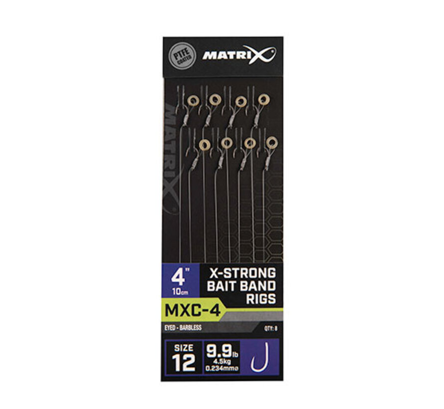 MXC-4 X Strong Bait Band Rigs 10cm/4ins
