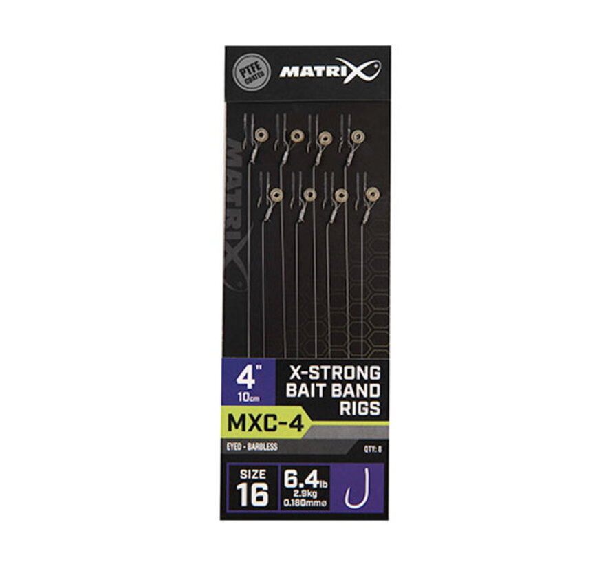 MXC-4 X Strong Bait Band Rigs 10cm/4ins