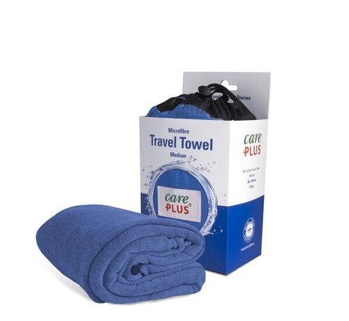 Care Plus Travel Towel Microfibre 60 X 120cm - Dolomite Blue