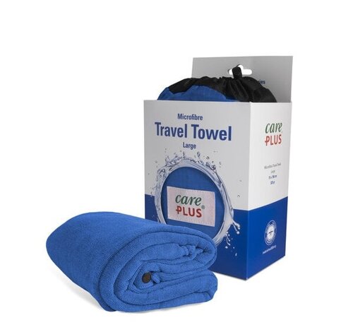 Care Plus Travel Towel Microfibre 75 X 150cm - Dolomite Blue