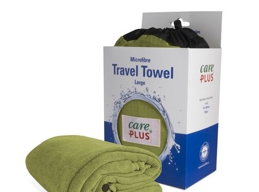 Care Plus Travel Towel Microfibre 75 X 150cm - Pesto