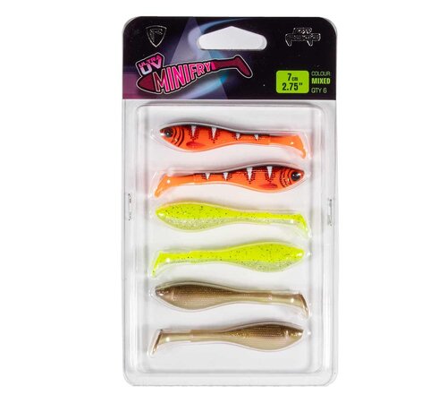 Fox Rage Mini Fry Mixed Colour Lure Pack 7cm 6pcs