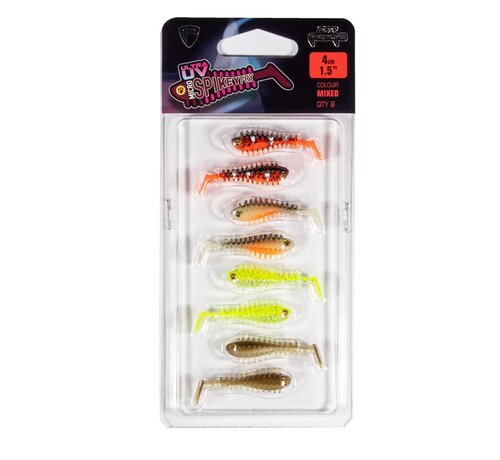 Fox Rage Micro Spikey Mixed Colour Lure Pack 4cm 8pcs