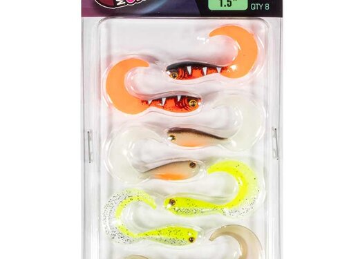 Fox Rage Micro Grub Mixed Colour Lure Pack 4cm 8pcs