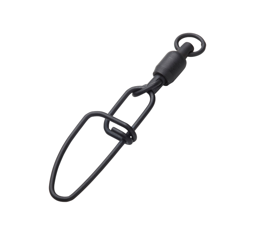 Stainless BB Swivels with Crosslock Snap Black