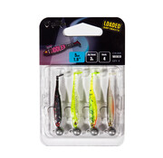 Fox Rage Ultra UV Micro Tiddler Fast Mixed Colour Loaded Lure Pack 5cm 4pcs