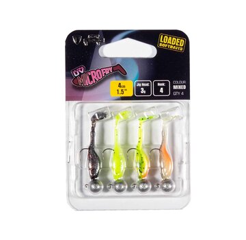 Fox Rage Ultra UV Micro Fry Mixed Colour Loaded Lure Pack 4cm 4pcs