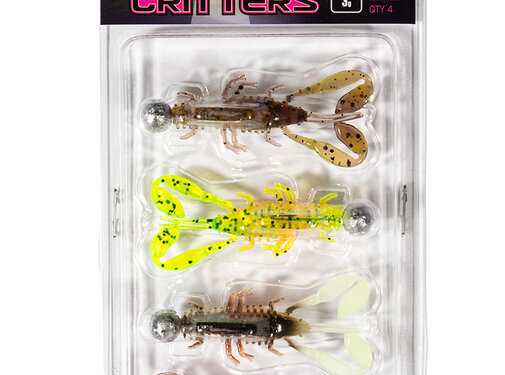 Fox Rage Ultra UV Micro Critter Mixed Colour Loaded Lure Pack 5cm 4pcs