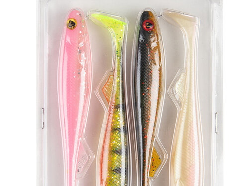 Fox Rage Slick Shad Mixed Colour Pack 13cm 4pcs
