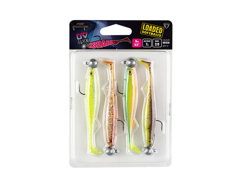 Fox Rage Ultra UV Slick Shad Loaded Lure Pack 9cm 4pcs