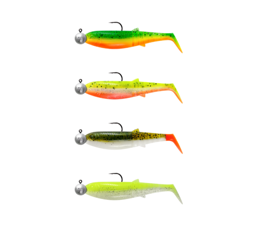 Savage Gear Cannibal Shad 6.8cm 3g Clearwatermix 4PCS 77180