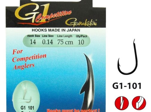 GAMAKATSU Booklet G1-Competition 101 100cm Nickel