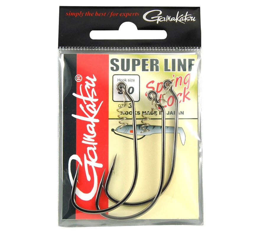 Worm EWG Hooks Spring Lock NS Black