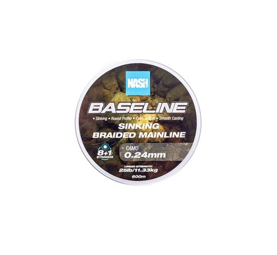 Baseline Sinking Braid Camo 600m