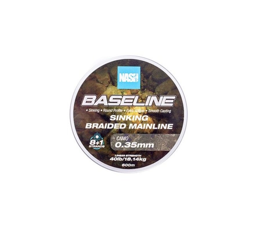 Baseline Sinking Braid Camo 600m