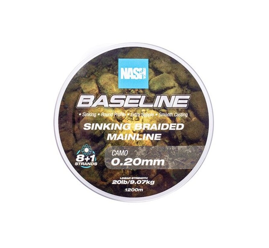 Baseline Sinking Braid Camo 600m