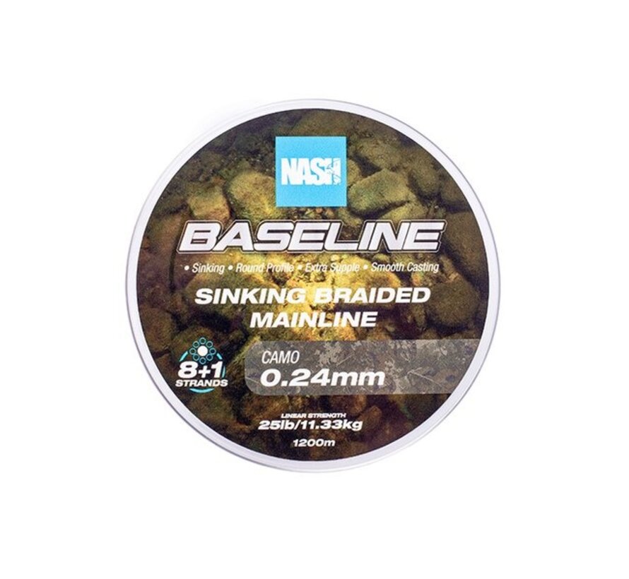 Baseline Sinking Braid Camo 1200m