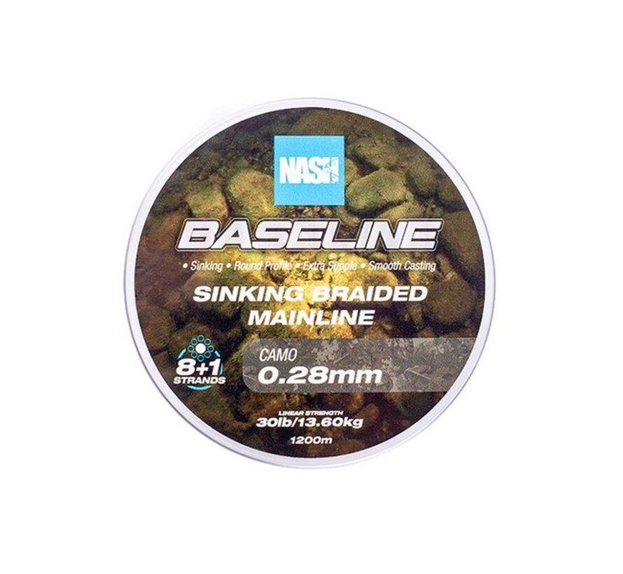Baseline Sinking Braid Camo 1200m