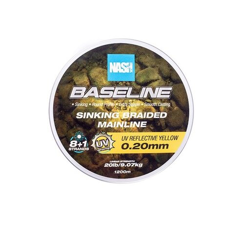 NASH Baseline Sinking Braid UV Yellow 600m
