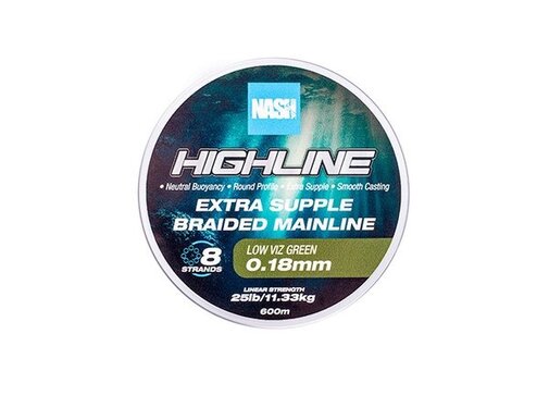 NASH Highline Floating Braid Green 1200m