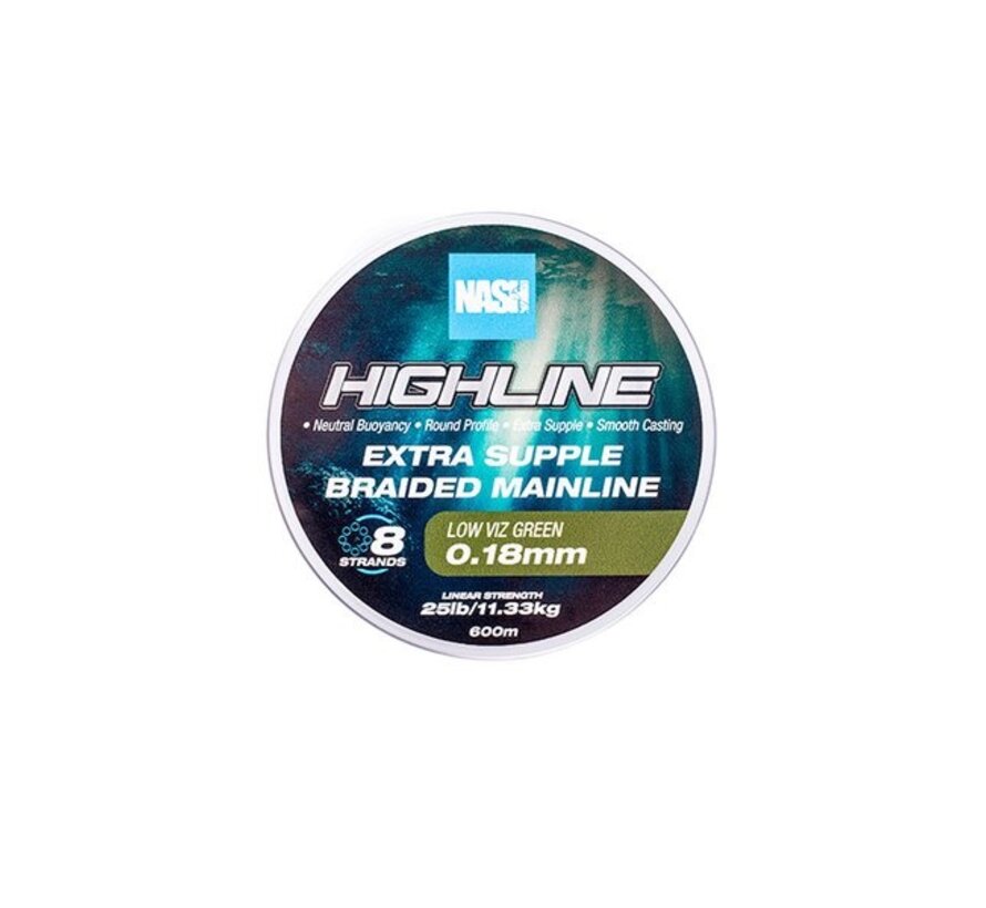 Highline Floating Braid Green 1200m