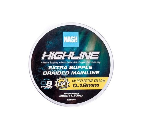 NASH Highline Floating Braid UV Yellow 600m