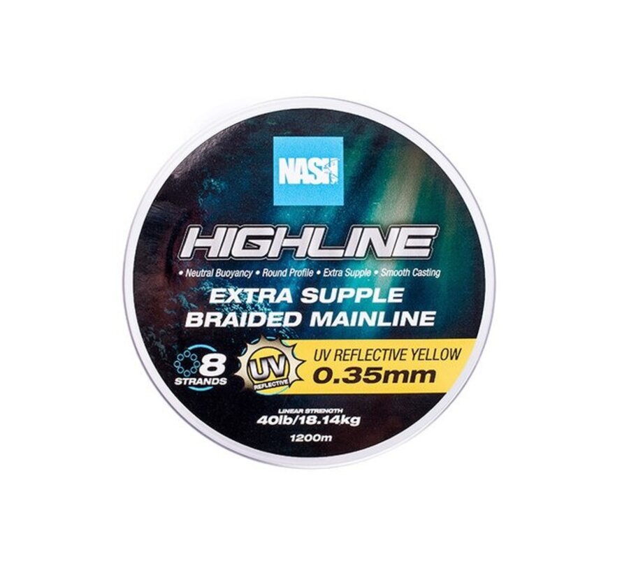 Highline Floating Braid UV Yellow 1200m