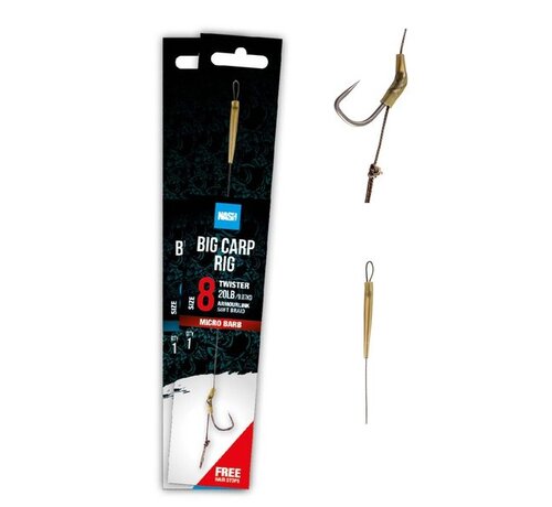 NASH Big Carp Rig Barbless