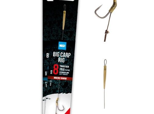NASH Big Carp Rig Barbless