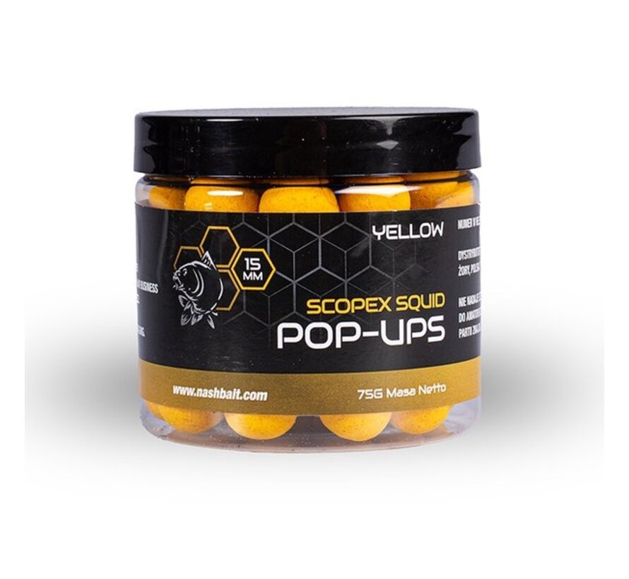 Scopex Squid Pop Ups 12mm 75g Yellow