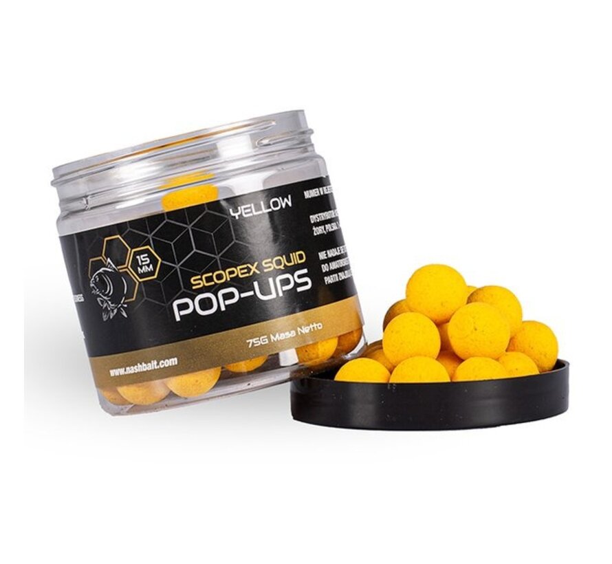 Scopex Squid Pop Ups 12mm 75g Yellow