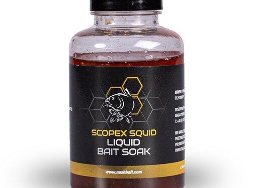 NASH Scopex Squid Liquid Bait Soak 250ml