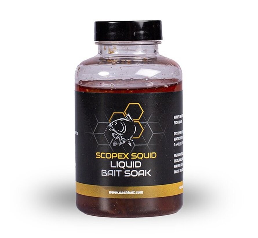 Scopex Squid Liquid Bait Soak 250ml