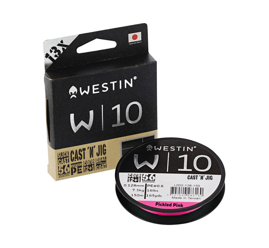 W10 13-Braid Cast 'N' Jig Pickled Pink 110M/110YDS