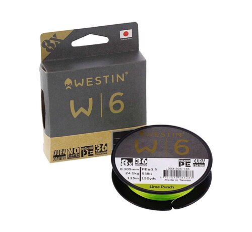 Westin W6 8 Braid Lime Punch 135M/150Yds