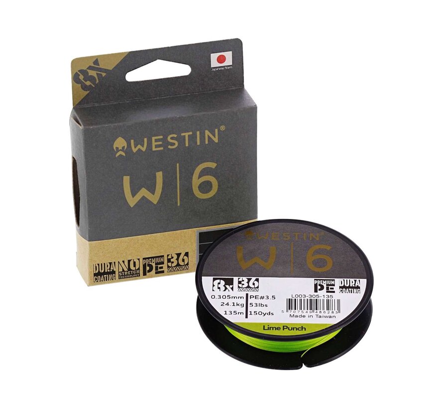 W6 8 Braid Lime Punch 135M/150Yds