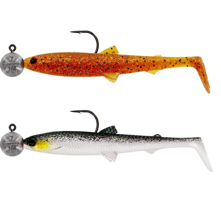 Bullteez R 'N R 9,5CM #4/0 7G Clear Water Mix 2PCS