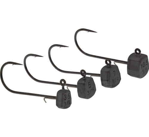 Westin Ned Jig Head #1/0 Black Nickel 2PCS Tungsten