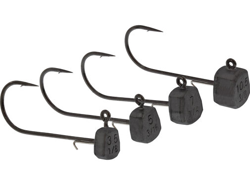 Westin Ned Jig Head #3/0 Black Nickel 2PCS Tungsten
