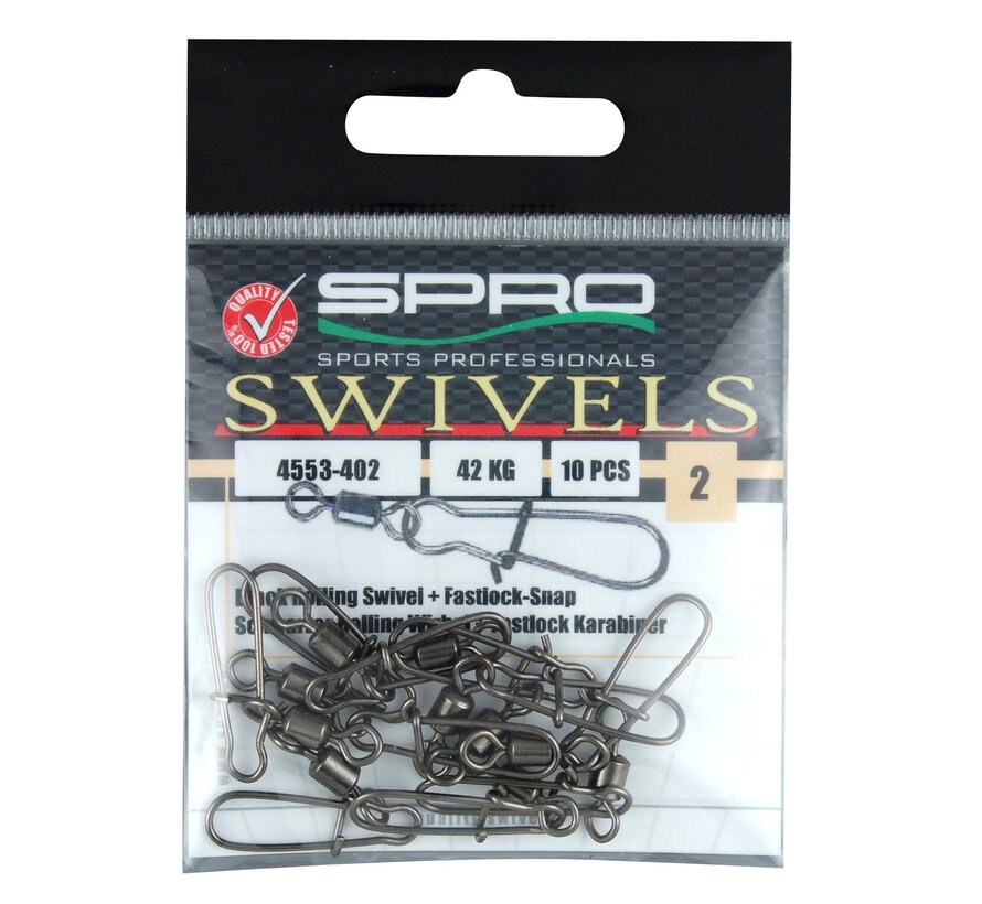 Rolling Swivel with Fast Lock Snap