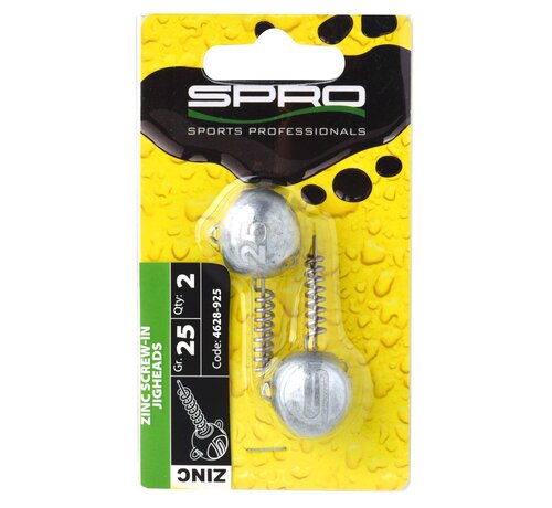 Spro Zinc Screw-In JigHeads 2PC