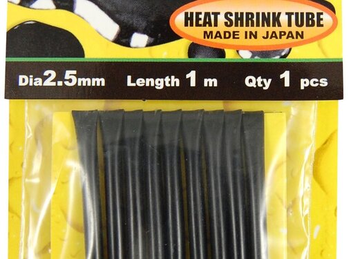 Spro Heat Shrink Tube Black 1M