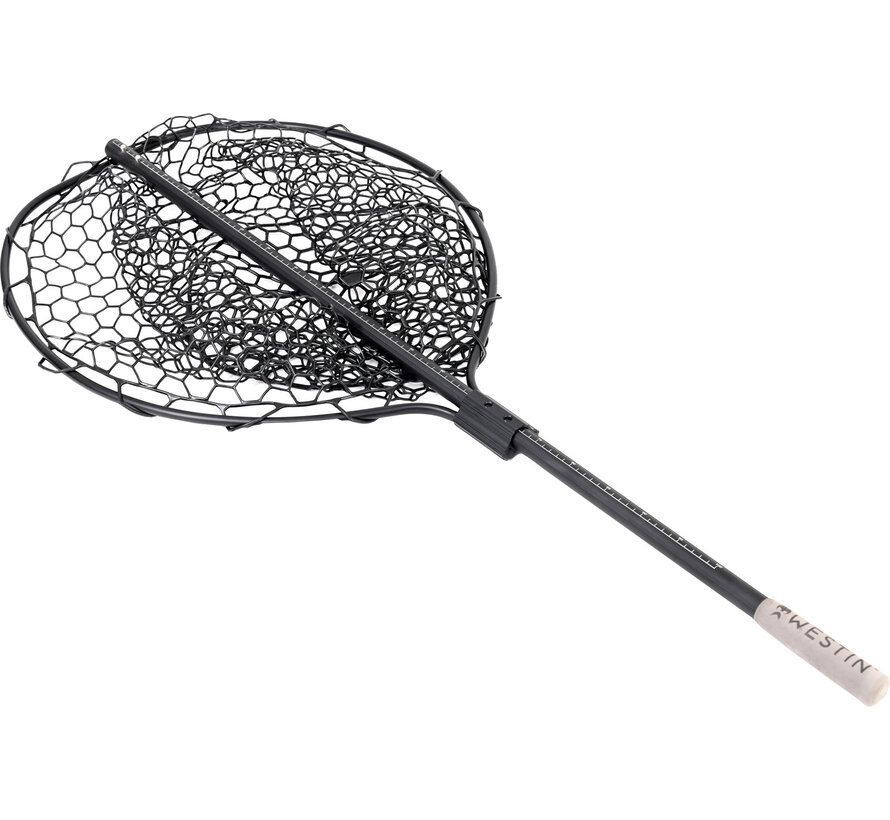 W3 C&R Full Rubber Mesh Landing Net XL 64X54X43CM 120CM 1SEC