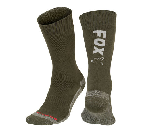 Fox Thermolite Long Socks Green/Silver Maat 40-43