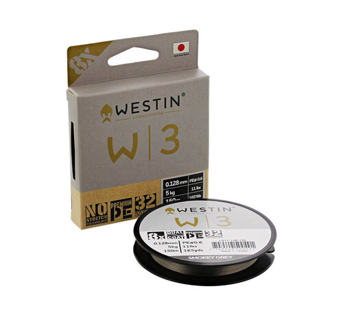 Westin W3 8-Braid 150M/165YDS Smokey Grey